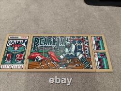 PEARL JAM 2018 Seattle Home Shows Poster by BRAD KLAUSEN, 12x32