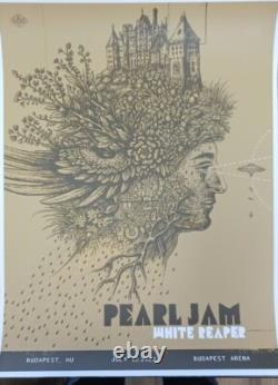PEARL JAM 2022 EUROPEAN Tour Poster BUDAPEST 07/12/22