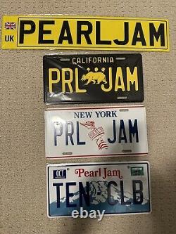 PEARL JAM 2022 TOUR License Plate Set (CA, UK, NY, 10C)