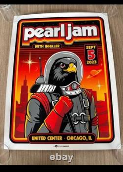 PEARL JAM 2023 CHICAGO United Center- Complete 3 Concert Poster Set 9/5