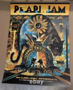 PEARL JAM 2025 Pittsburg N2 poster Print SE Zeb Love Eddie Vedder