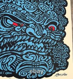 PEARL JAM 8/11/2024 AUCKLAND, NEW ZEALAND Tour Event Poster Ames Bros
