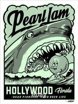 PEARL JAM Apr 24 Hollywood FL N1 2025 Ames Bros GLOW IN THE DARK Poster gitd
