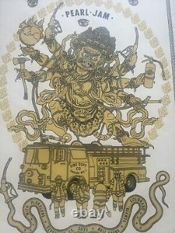 PEARL JAM Ball Arena 2022 Denver, Colorado Ravi Zupa? Concert Poster