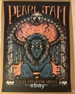 PEARL JAM Baltimore Poster AP Ltd Ed # / 100 VARIANT Gallagher 2024 9/12/24