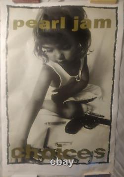 PEARL JAM CHOICES Vintage 1992 Subway Poster 39 x 56