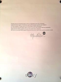 PEARL JAM CONCERT EVENT POSTER 2016 TOUR Tampa Florida PIRATE/BUCCANEER RARE