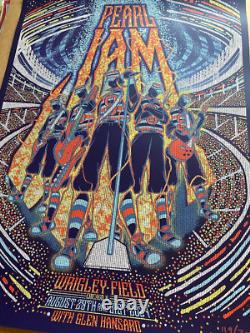 PEARL JAM Chicago IL AUG 29/31 2024 AP Purple Variant Poster Signed S/N #/300