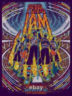 PEARL JAM Chicago IL AUG 29/31 2024 AP Purple Variant Poster Signed S/N #/300 PEARL JAM Chicago IL AUG 29/31 2024 AP Purple Variant Poster Signed S/N #/300