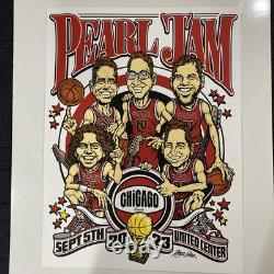 PEARL JAM Chicago Poster 9/5/23 United Center? Night 1 Ames Bros Show Edition