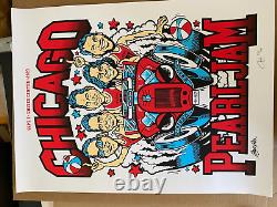 PEARL JAM Chicago Sept 7th N2 2023 Screen Print AP Poster Signed S/N #/155 Ames