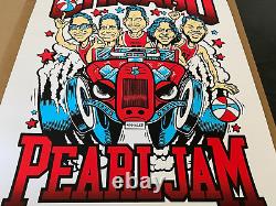 PEARL JAM Chicago Sept 7th N2 2023 Screen Print AP Poster Signed S/N #/155 Ames