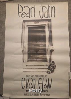 PEARL JAM Even Flow Single Release Poster 1992 40 X 60 Rare & Vintage Piece