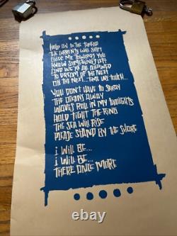 PEARL JAM Limited Edition Poster 2016 Ft. Lauderdale Artwork Brad Klassen Rare