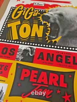 PEARL JAM Los Angeles 2022 Screen Print AP Poster Signed S/N #/130 Ames Bros