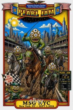 PEARL JAM MSG NYC 9/3/2024 Madison Square Garden New York 24X36 Poster