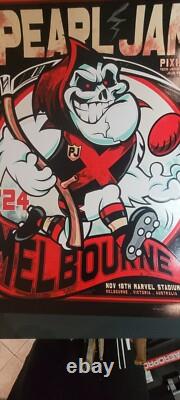 PEARL JAM Melbourne event Poster NOV 18 2024 Rhys Cooper S/N Artist Edition