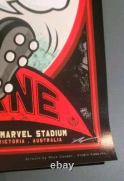 PEARL JAM Melbourne event Poster NOV 18 2024 Rhys Cooper S/N Artist Edition
