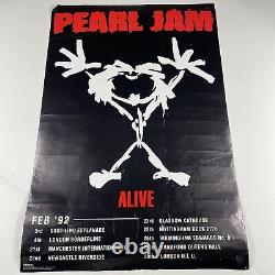 PEARL JAM Original 1992 Poster RARE Vintage Alive 22x33