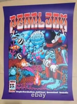 PEARL JAM POSTER GOLD COAST AUSTRALIA NOV 13 2024 MARTIN ANDER Artist Edition