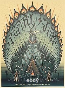 PEARL JAM POSTER LOS ANGELES May 21, 2024 JEFF SOTO Kia Forum Eddie Vedder