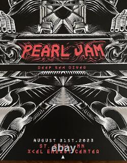 PEARL JAM POSTER Tour 2023 St Paul Minnesota 8/31/2023 TOMO77