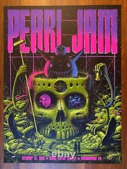PEARL JAM Philadelphia 2013 Poster S/N Jeff Soto 38/100 Mint