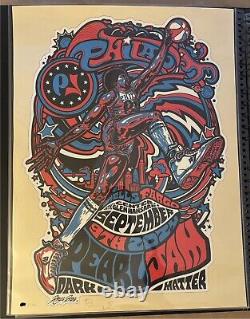 PEARL JAM Philadelphia AE Poster CREAM Ltd Ed of 130 Ames Bros AP 76ers 9/9/2024