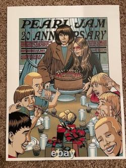 PEARL JAM Poster 2011 PJ20 Justin Hampton Alpine Valley (Neil Young)