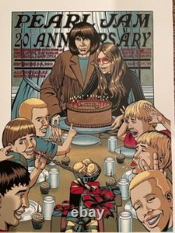 PEARL JAM Poster 2011 PJ20 Justin Hampton Alpine Valley (Neil Young)
