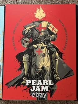 PEARL JAM Prague Concert Poster 2022 AP Signed And Numbered M/NM