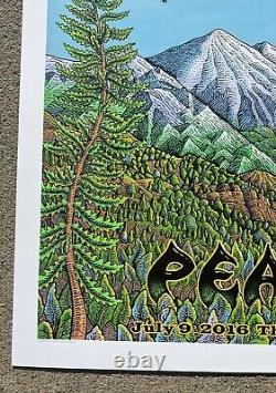 PEARL JAM Ride Festival 2016 Telluride, Colorado 18x24 Concert Poster By Emek