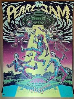 PEARL JAM Seattle 2024 Poster Blue Variant AP S/N #/150 Signed Garrett Morlan