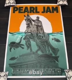PEARL JAM St Louis MO 2020 Covid Ian Williams POSTER Vedder gigaton