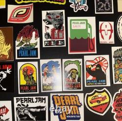 PEARL JAM Sticker Lot 1998-2006 Ames Poster Vintage Rare 10C Riot Tour Japan