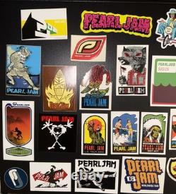 PEARL JAM Sticker Lot 1998-2006 Ames Poster Vintage Rare 10C Riot Tour Japan