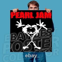 PEARL JAM Stickman BANNER HUGE Vinyl Poster Tapestry album art