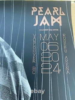 PEARL JAM Vancouver BC CANADA May 6 2024 N2 POSTER SHOW EDITION Ryan Tobin