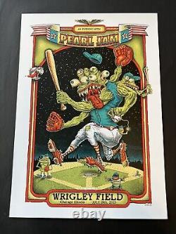 PEARL JAM Wrigley Field Chicago 2013 EMEK Concert Poster 7/19/13