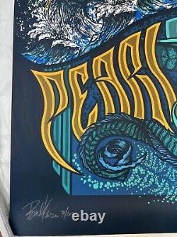 PEARL JAM concert poster. 2010. Signed/Numbered by Artist Brad Klausen