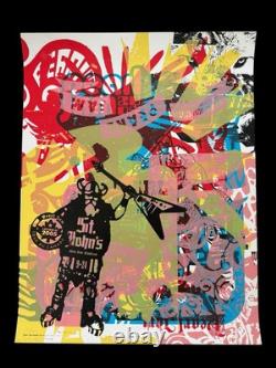 Pearl Jam 05 AP Poster Ames St. John's Mile One Stadium Signed 42/100 S/N