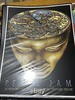 Pearl Jam 112913 2013 Portland Emek Tour Poster Print Eddie Vedder Mint