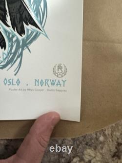 Pearl Jam 12x36 Poster, Rhys Cooper, Oslo, Norway 2014! Super Rare Poster
