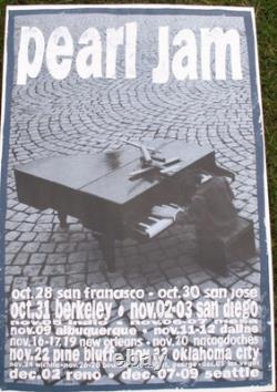 Pearl Jam 1993 West Coast Tour Poster Ames Brothers SEALED Original Deadstock