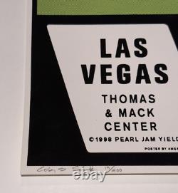 Pearl Jam 1998 Las Vegas, NV Concert Poster S/N Mint Condition Ames