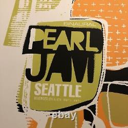 Pearl Jam 2000 Concert Tour Poster Seattle Ames Bros Vintage