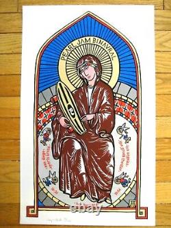 Pearl Jam 2000 Los Angeles San Diego Ames Bros Poster Print Rare stained glass