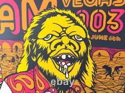 Pearl Jam 2003 Las Vegas Screenprint Poster Ames Bros 16.5x26 Rare Eddie Vedder
