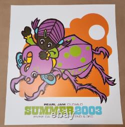Pearl Jam 2003 Poster Irvine, CA Ames Bros