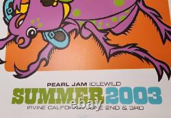 Pearl Jam 2003 Poster Irvine, CA Ames Bros